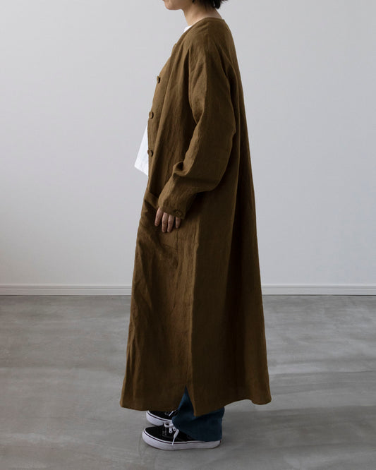 【Printed pattern】no.3 Collarless coat
