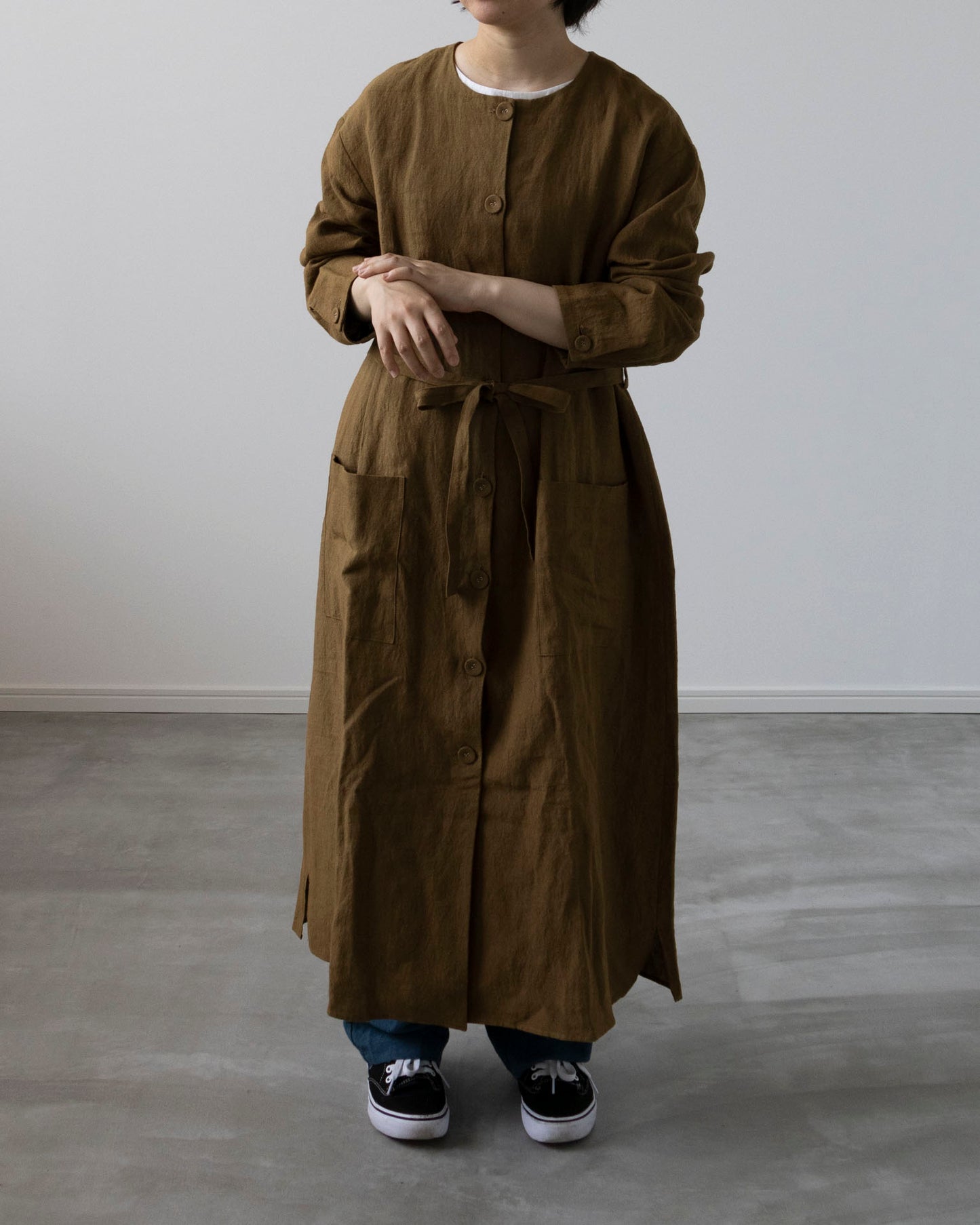 【Printed pattern】no.3 Collarless coat
