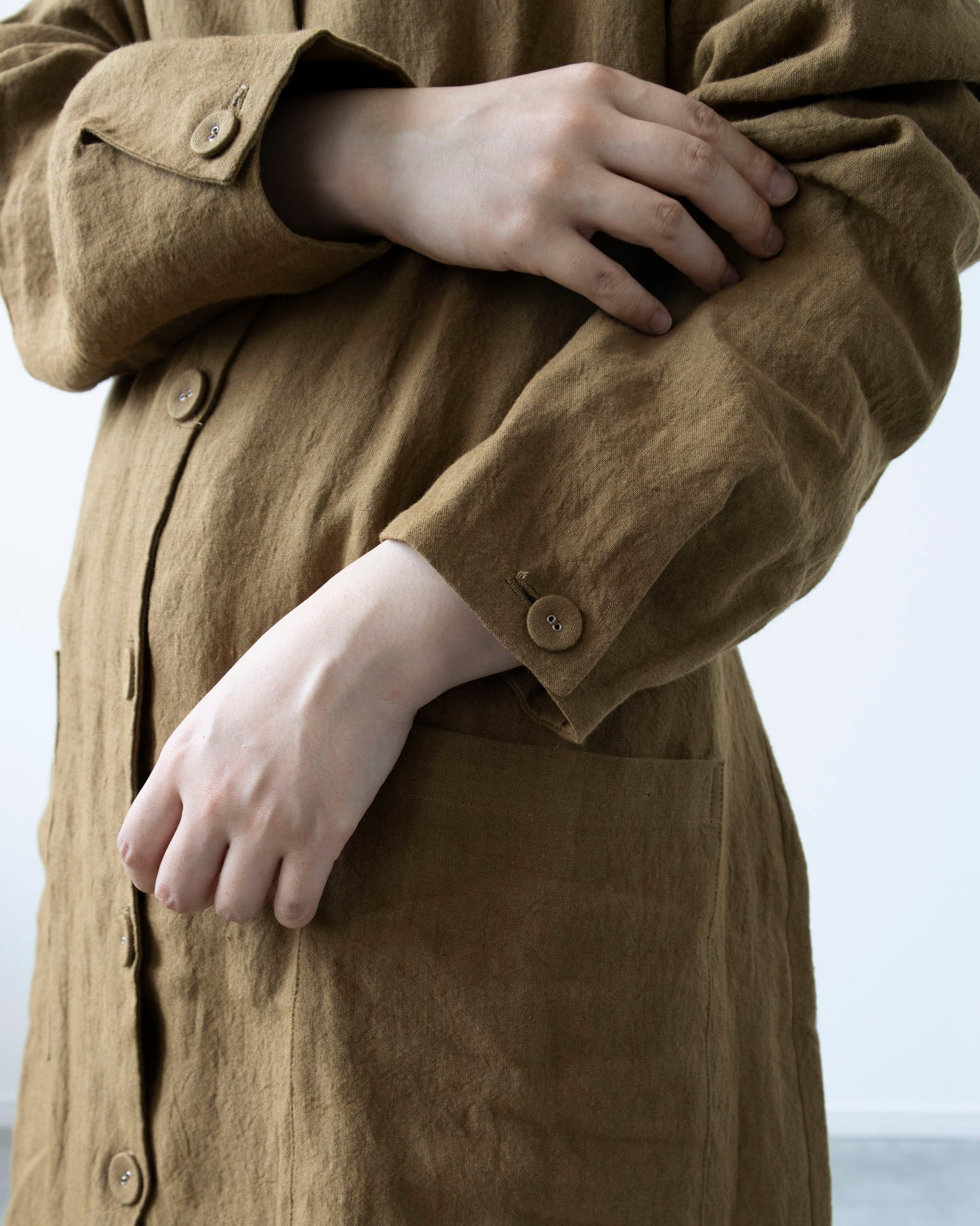 【Printed pattern】no.3 Collarless coat