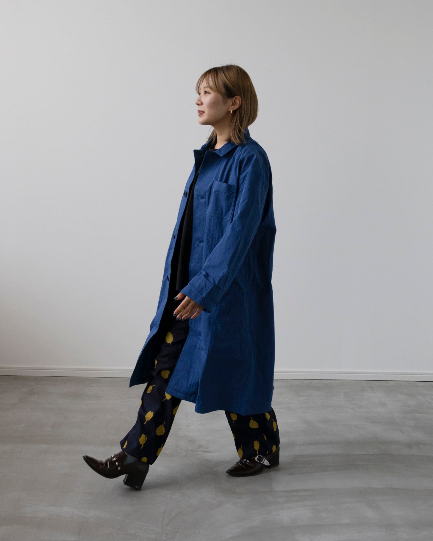 【Kit】Work coat - Clay コットンナイロンギャバ -