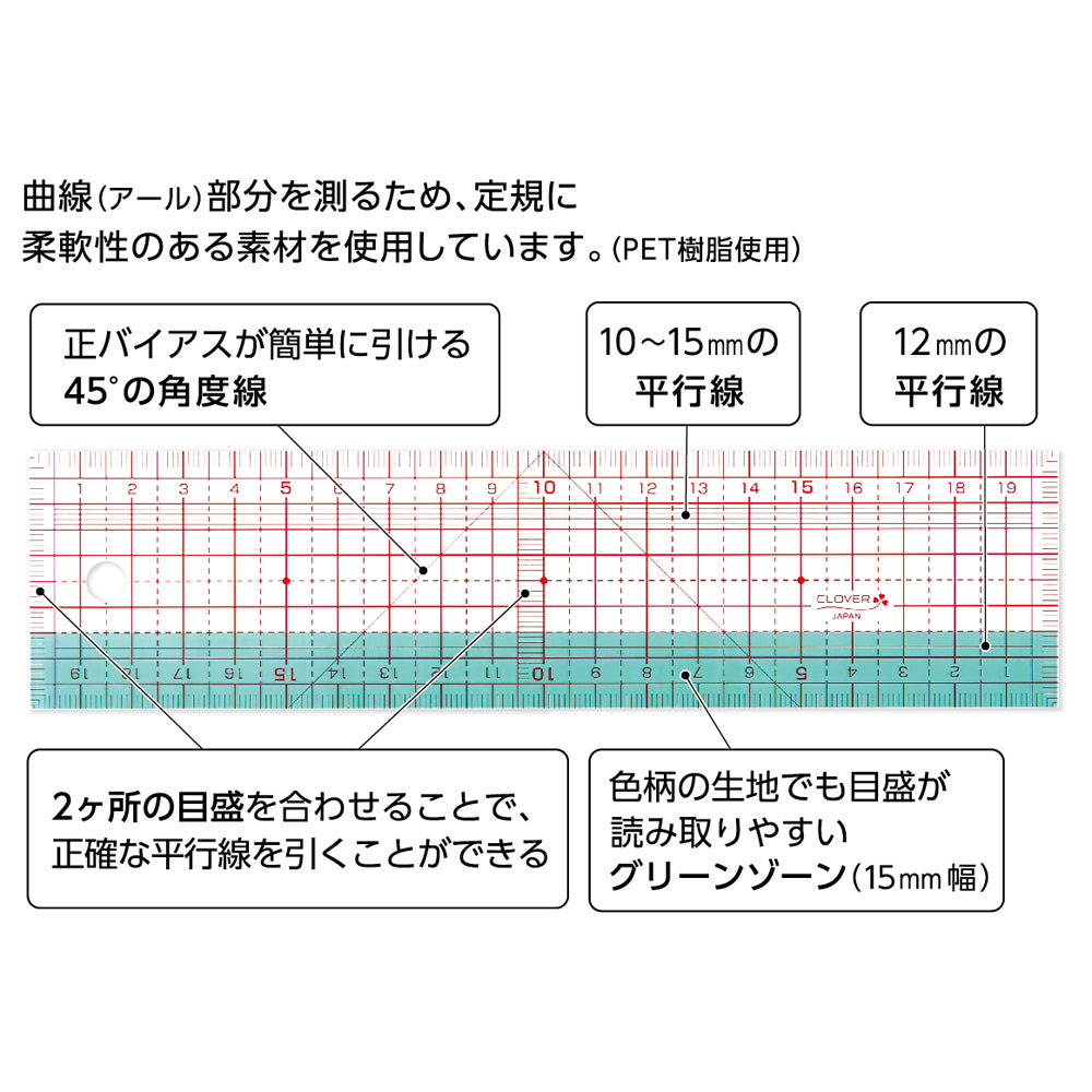 方眼定規 20cm