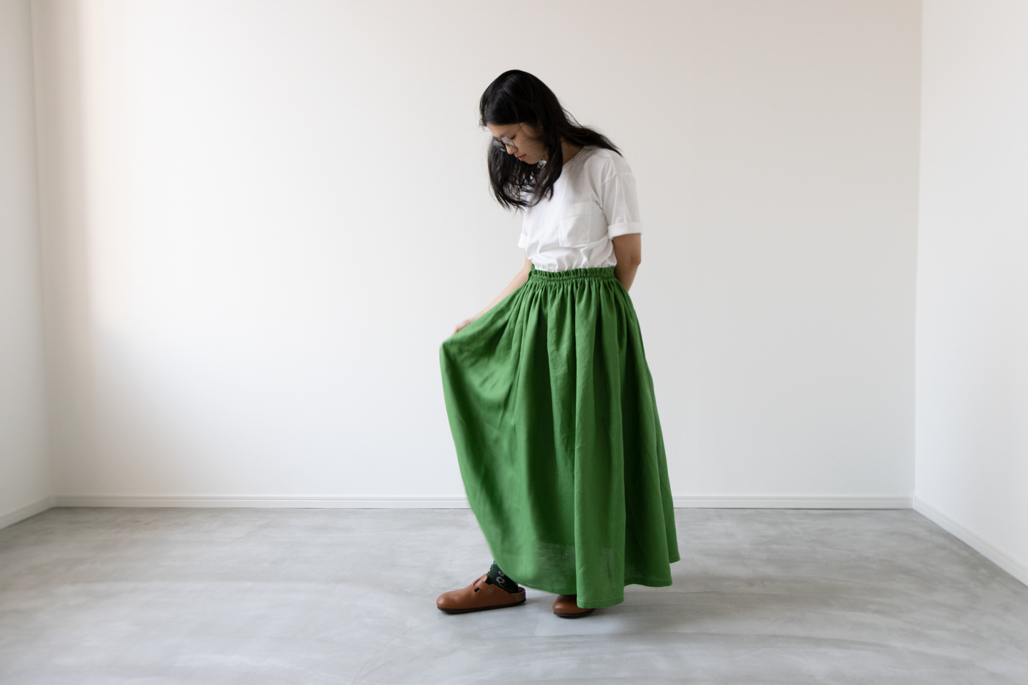 【Kit】シンプルなギャザーロングスカートキット
