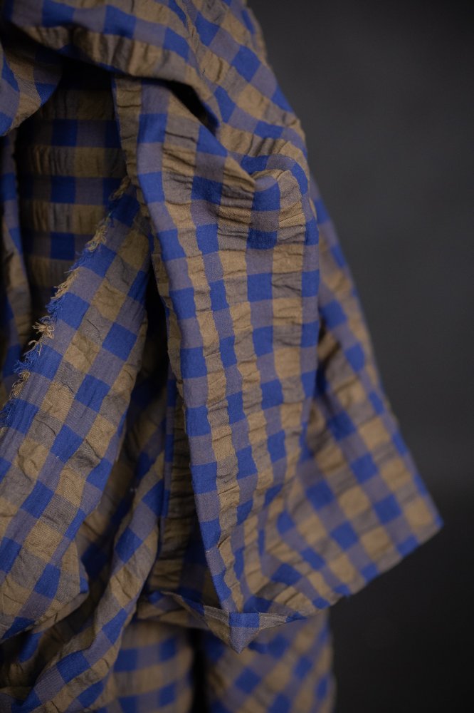 Organic Cotton Gingham Seersucker
