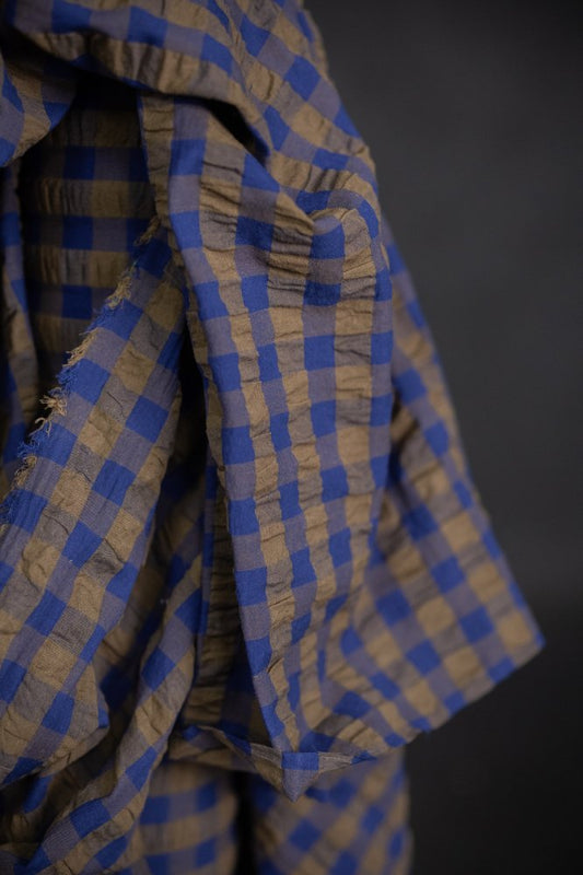 Organic Cotton Gingham Seersucker