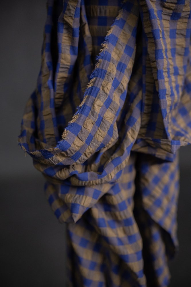 Organic Cotton Gingham Seersucker
