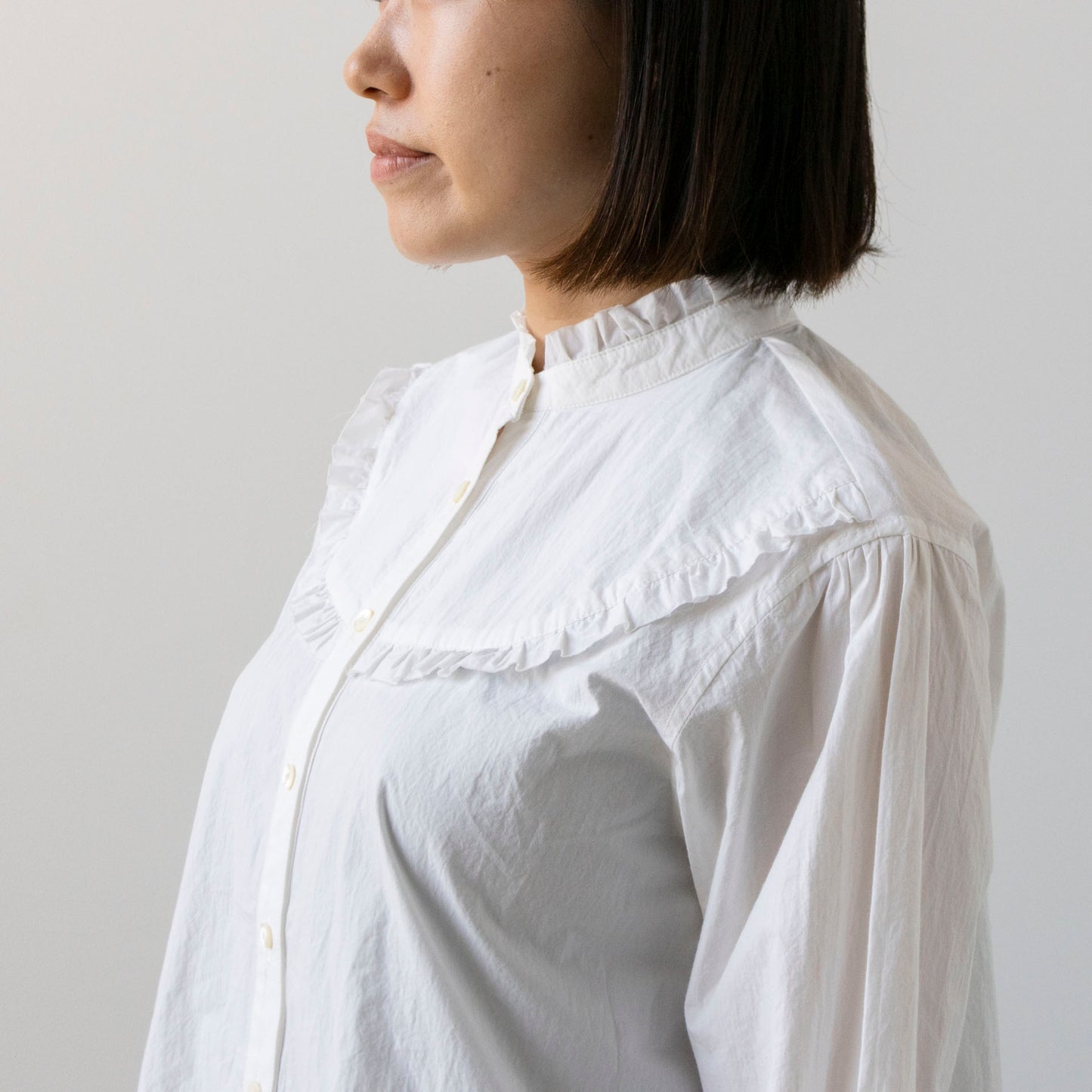 【Kit】Frill Shirt - Paper タイプライター -