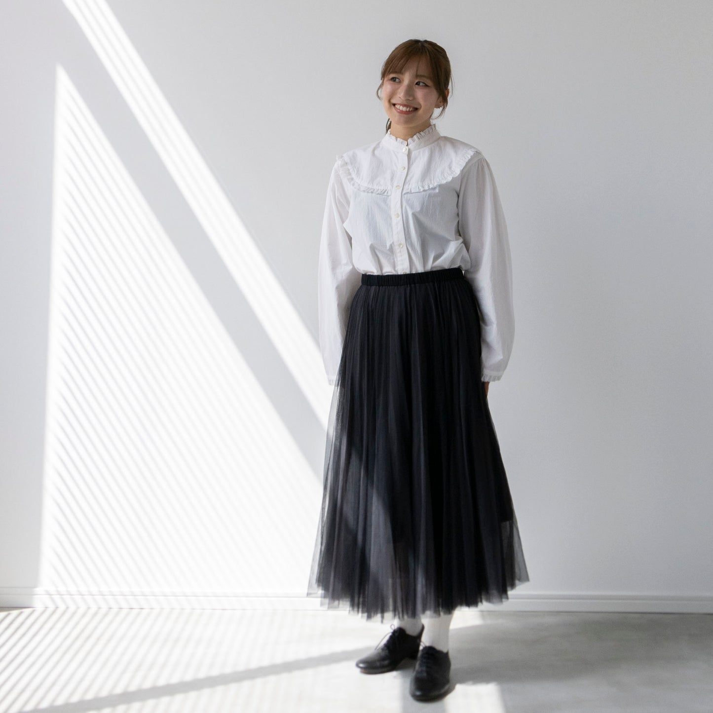 【Kit】Frill Shirt - Paper タイプライター -