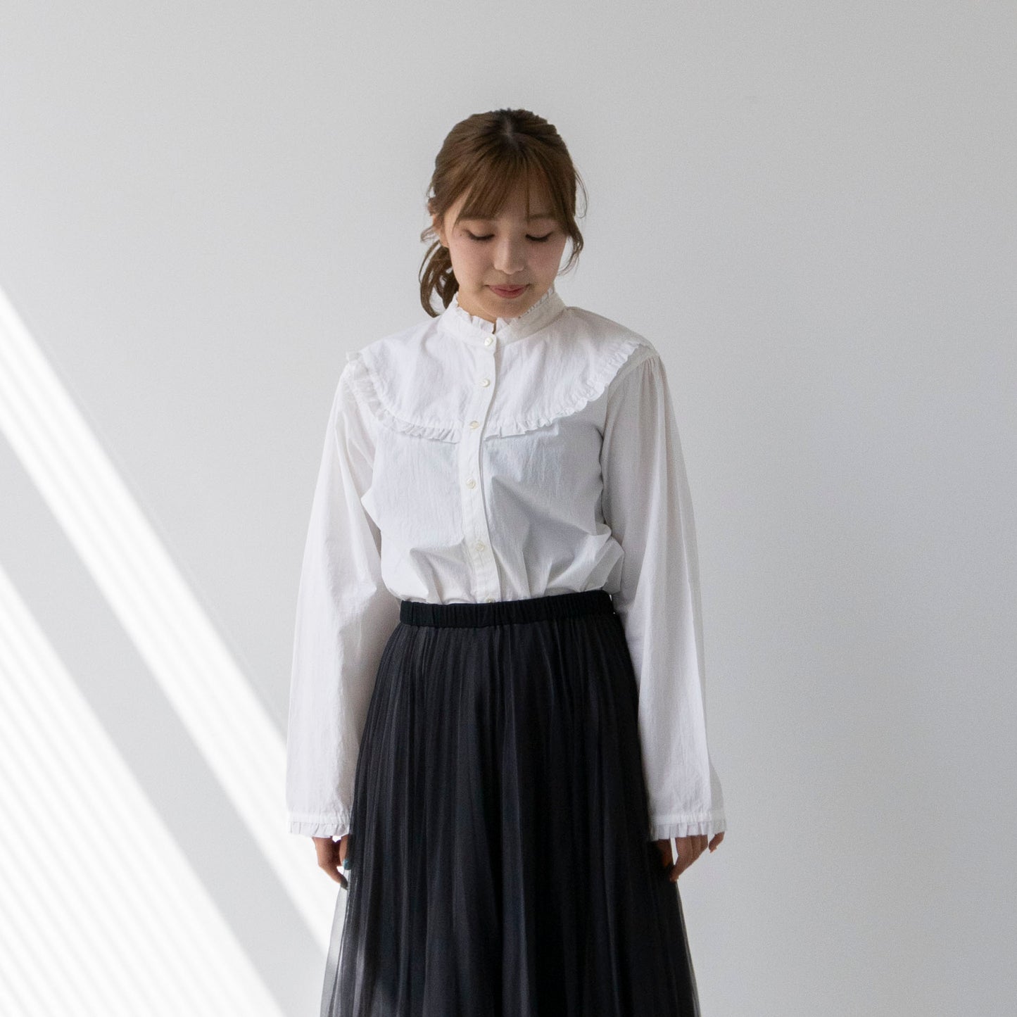 【Kit】Frill Shirt - Paper タイプライター -