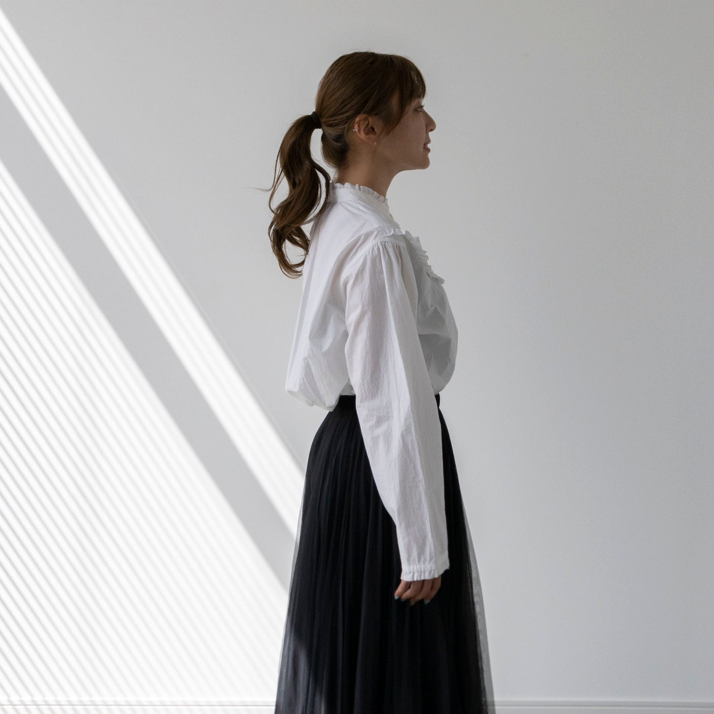 【Kit】Frill Shirt - Paper タイプライター -