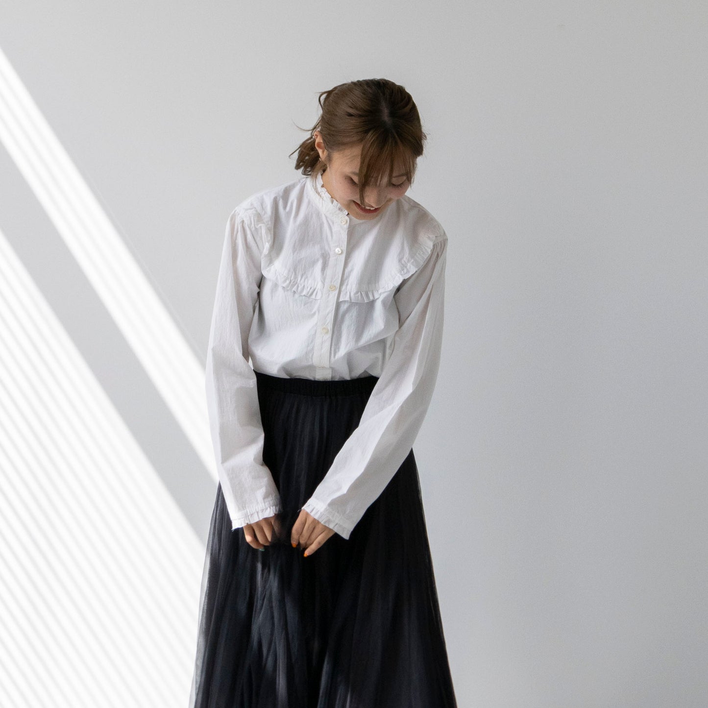 【Kit】Frill Shirt - Paper タイプライター -