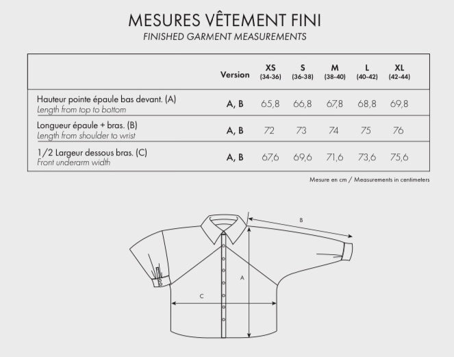 【Printed pattern】La Chemise