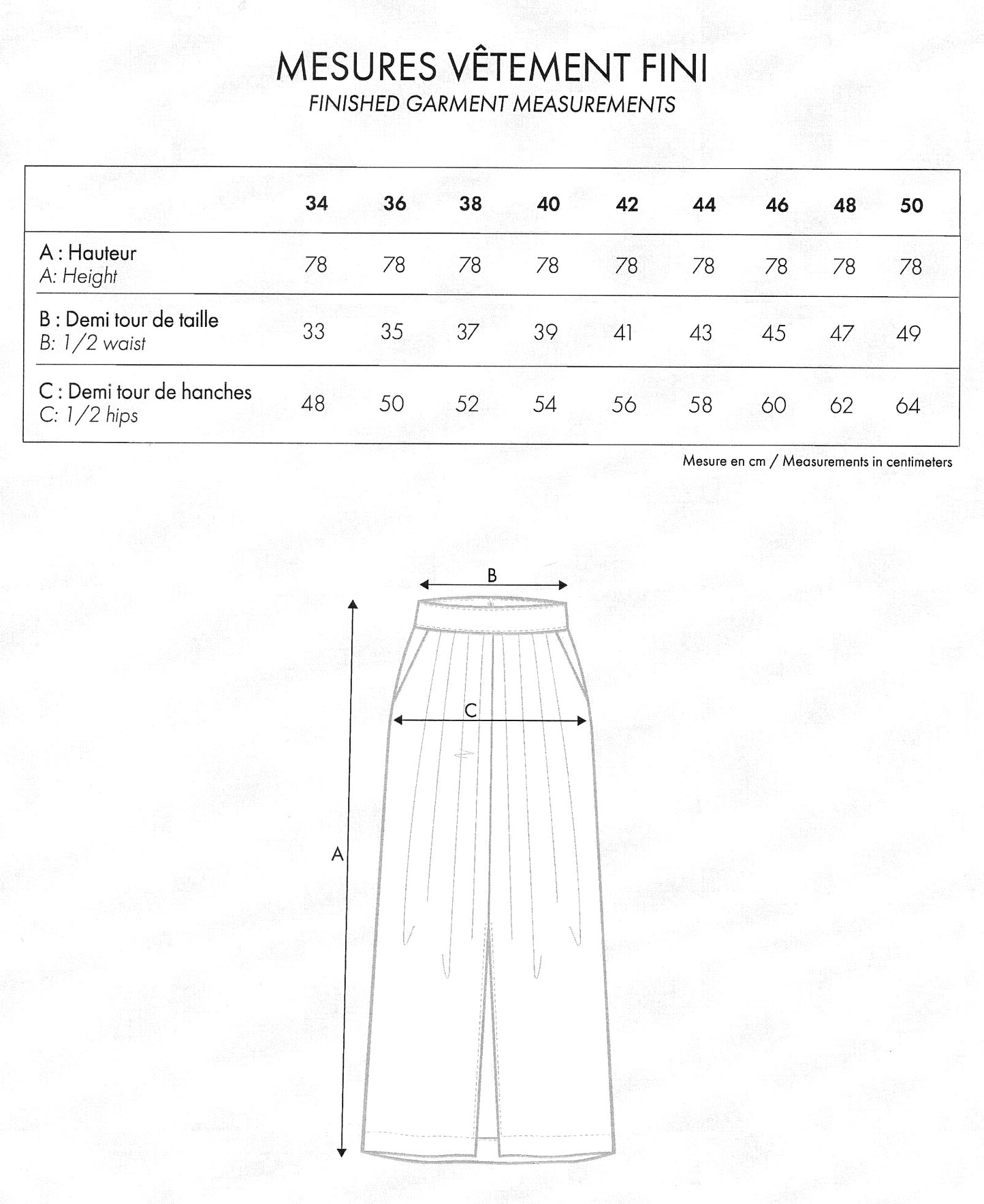 【Printed pattern】Jupe Defendue