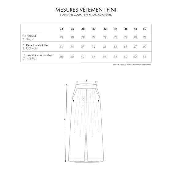 【Printed pattern】Jupe Defendue