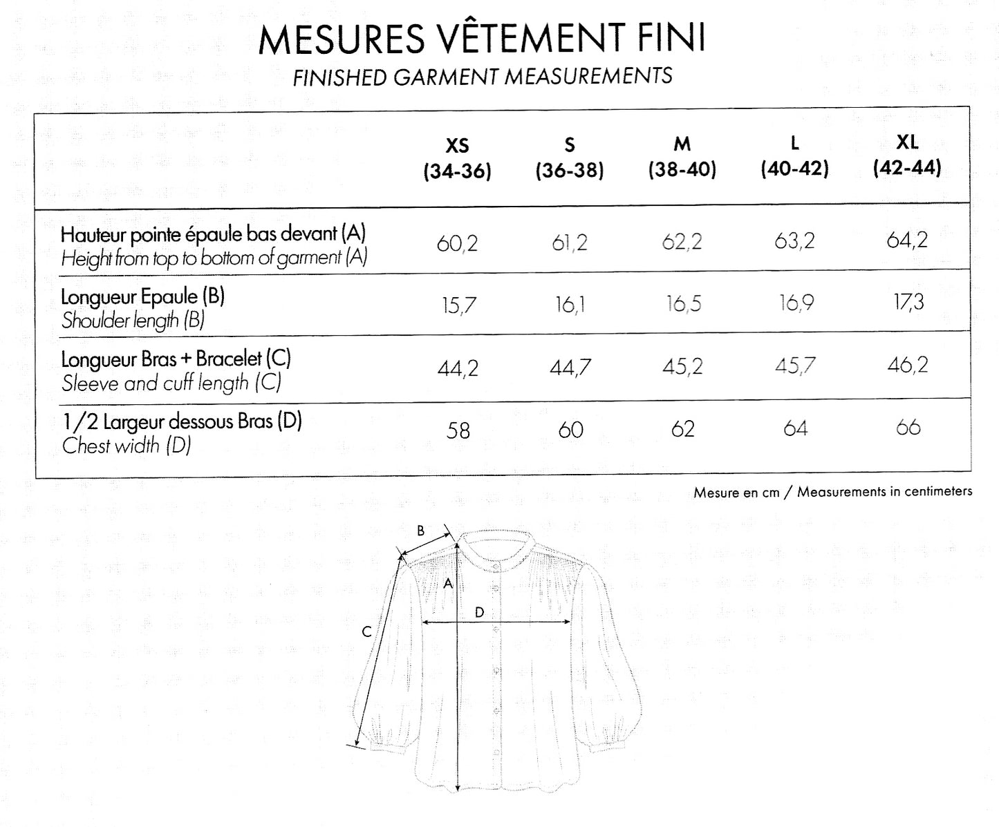 【Printed pattern】La Blouse