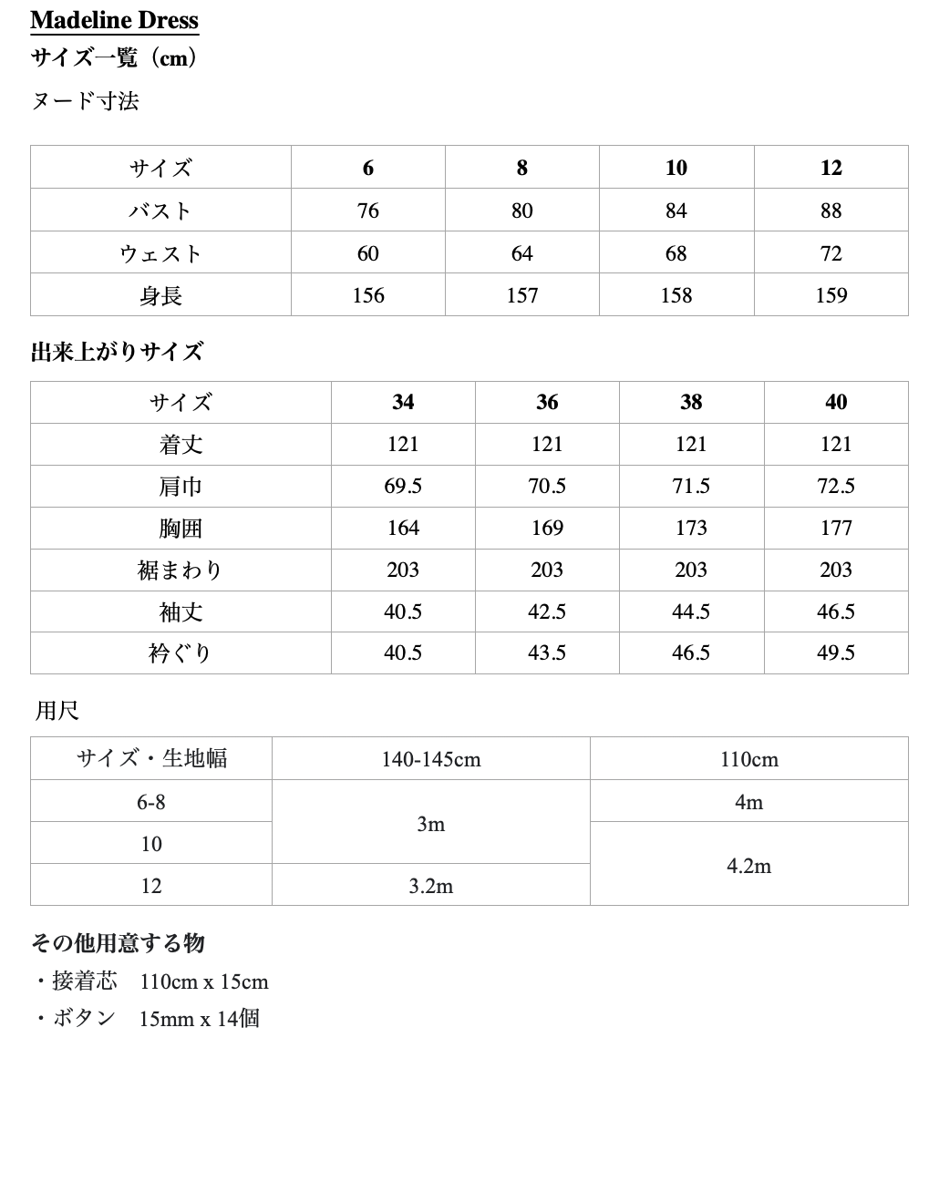 【Kit】Madeline Dress -Judy-