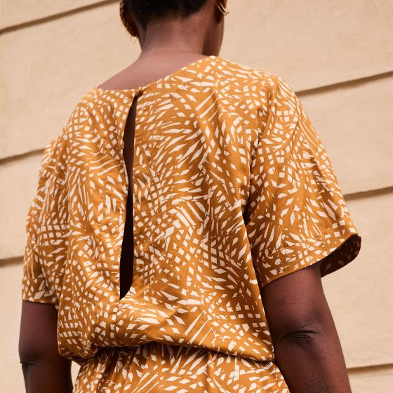 【Printed pattern】Robe Pantalon