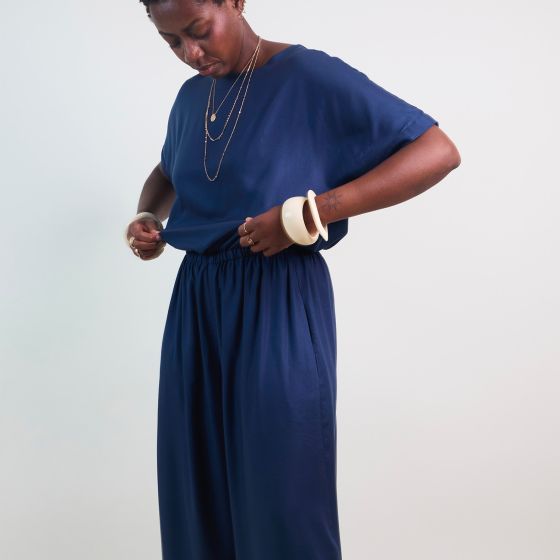 【Printed pattern】Robe Pantalon