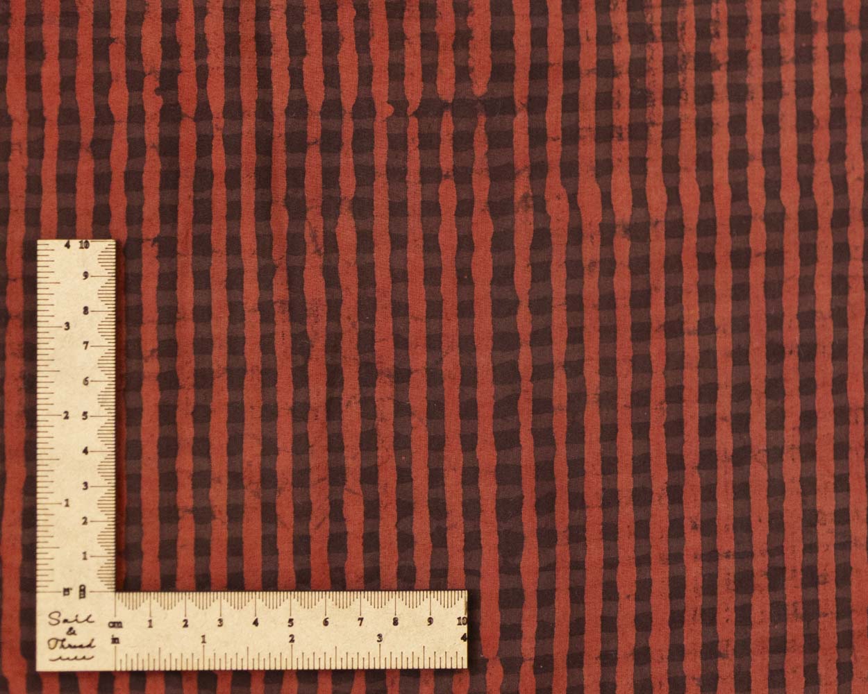 check - Red×brown