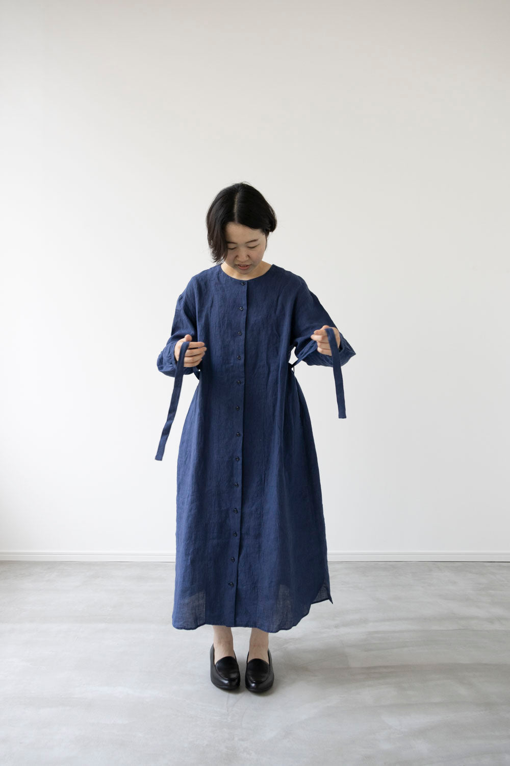 【Printed pattern】no.4 Front open one-piece