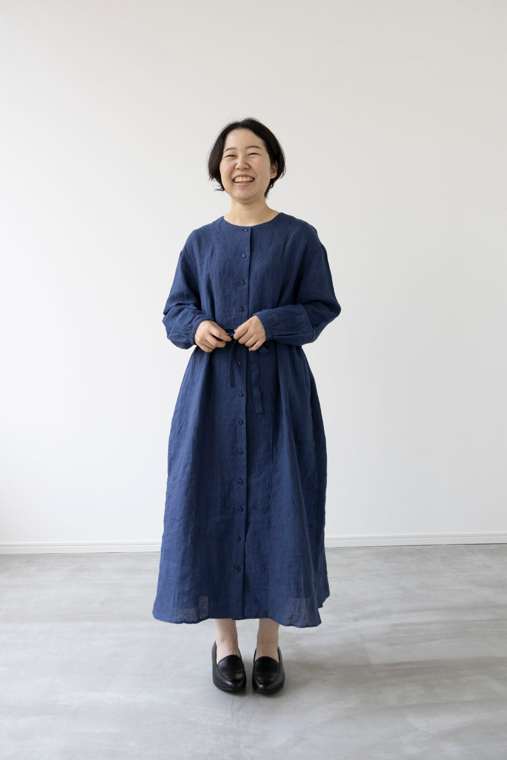 【Printed pattern】no.4 Front open one-piece