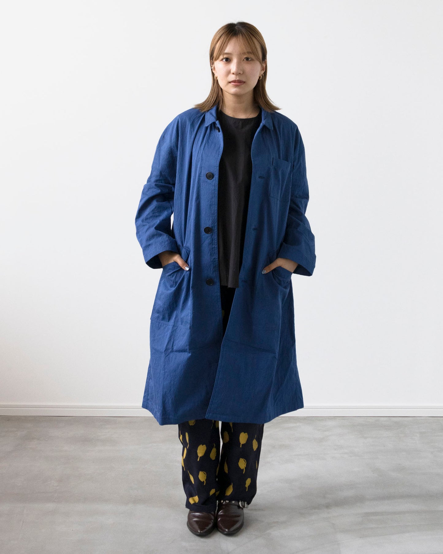 【Kit】Work coat - Clay コットンナイロンギャバ -