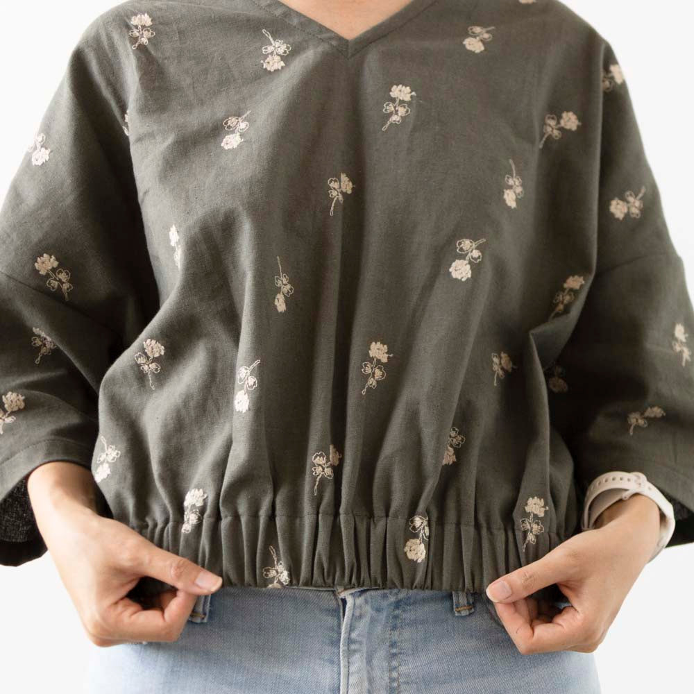 【Printed pattern】no.17 Drop Shoulder Pullover