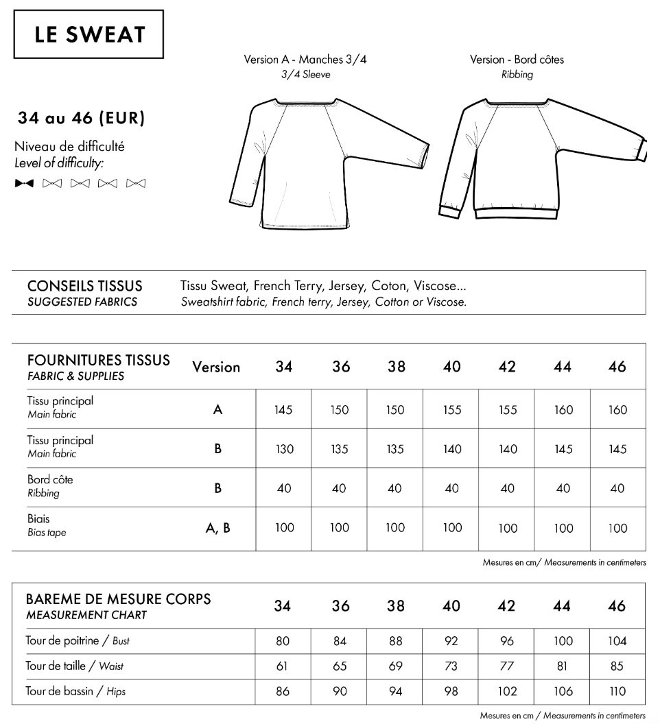 【Printed pattern】Le Sweat