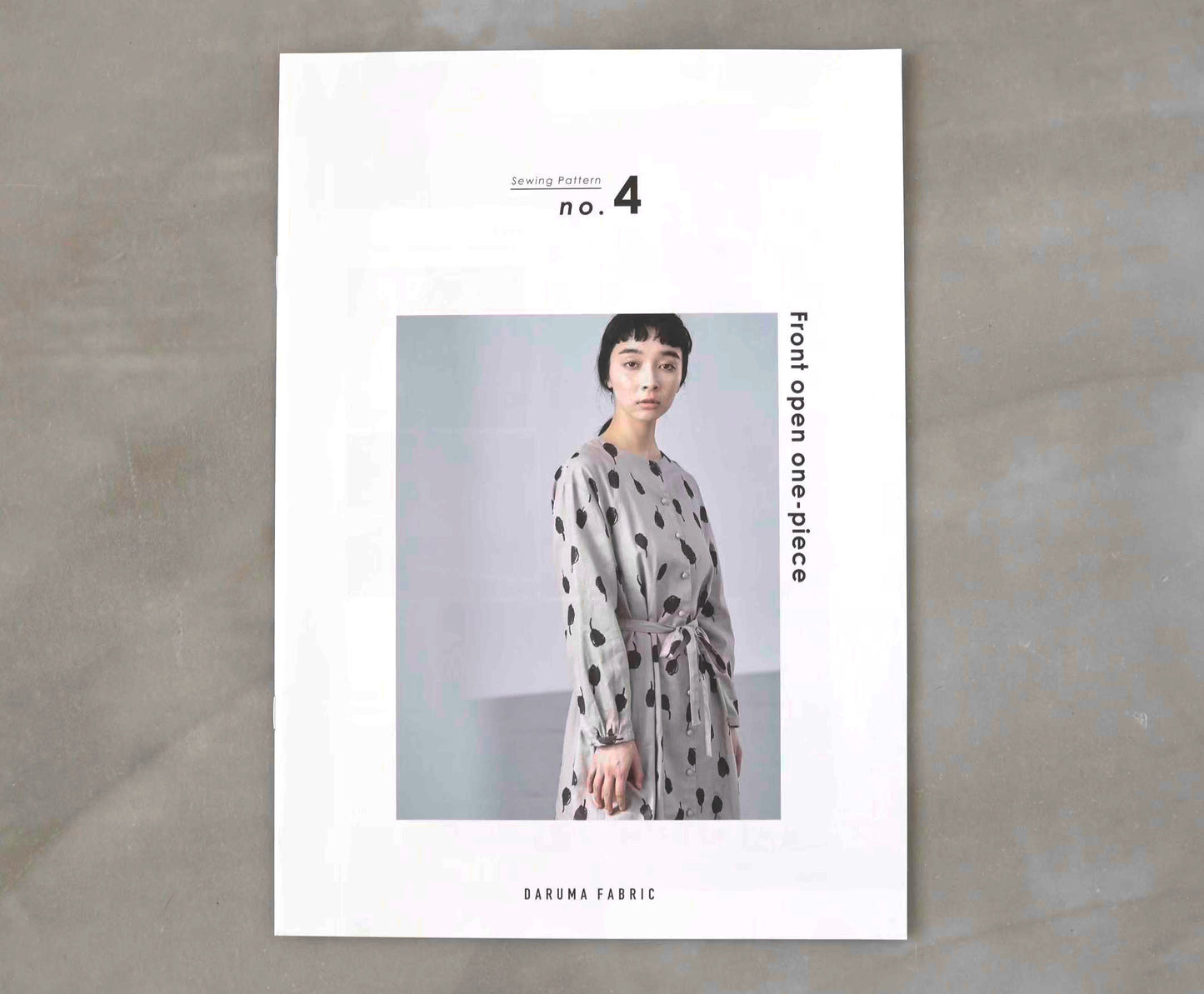 【Printed pattern】no.4 Front open one-piece