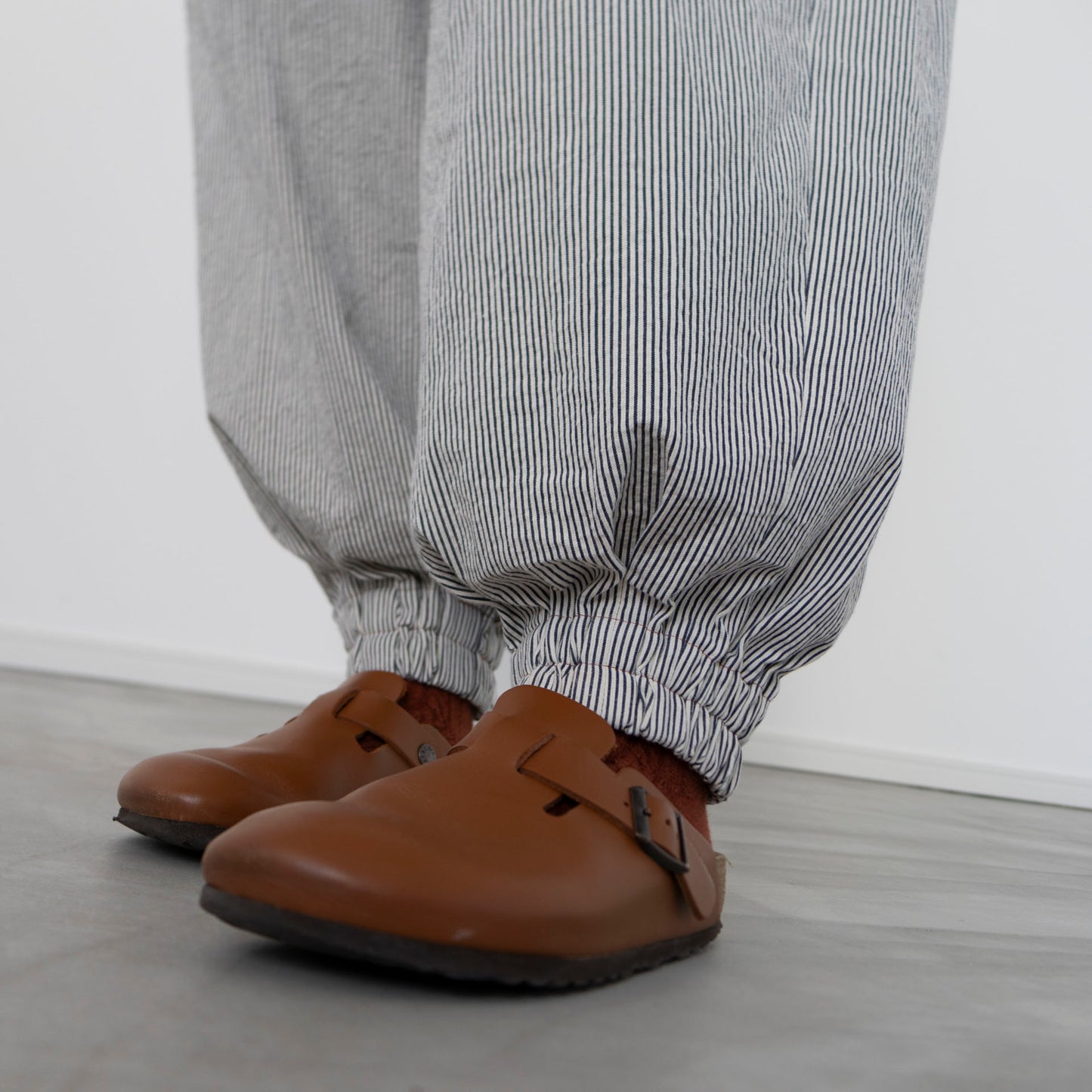 【Kit】Barrel pants -S&T select. Peter 先染ヒッコリー-