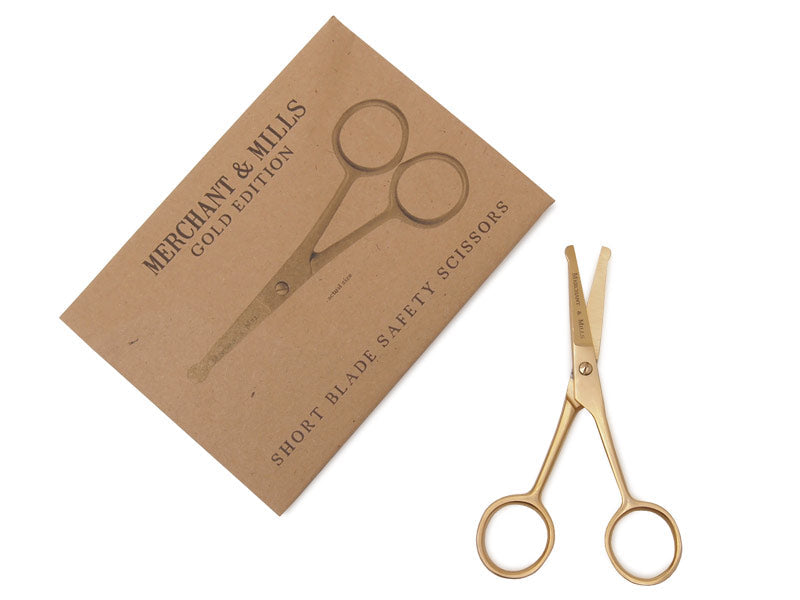 Short Blade Gold Scissors