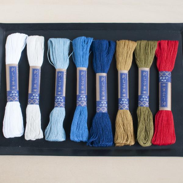 Sashiko Thread 刺し子糸(細)小かせ
