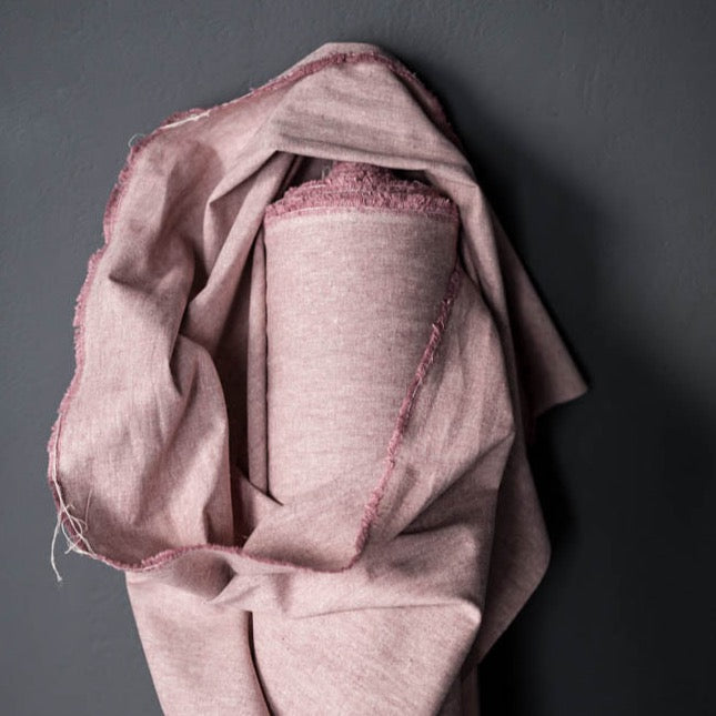 Hemp Chambray Red