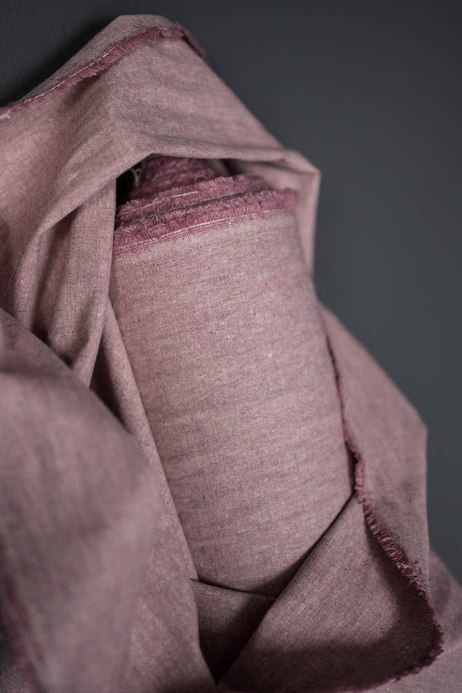Hemp Chambray Red