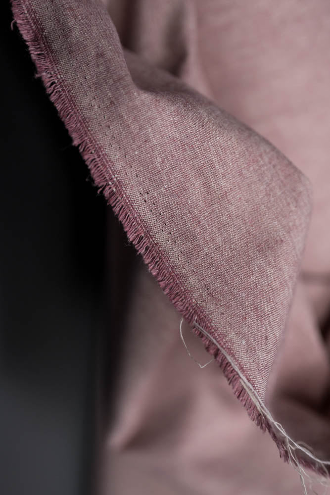 Hemp Chambray Red