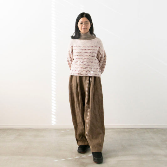 ニットに合うお洋服：Barrel pants × Sailor Sweater