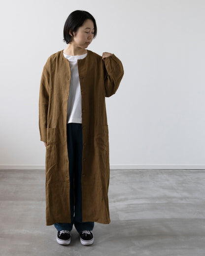 【Printed pattern】no.3 Collarless coat