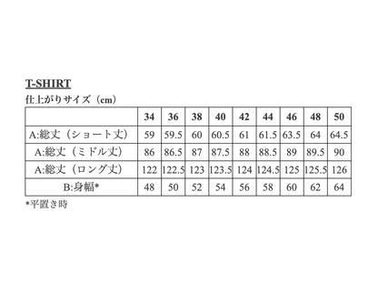 【Printed pattern】T-SHIRT