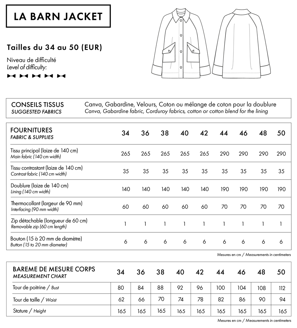 【Printed pattern】La Barn Jacket