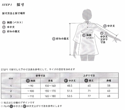 三枚袖シャツの作り方