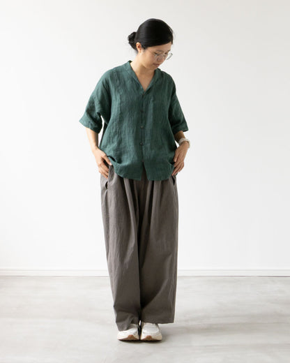 コットンナイロンギャバで作る BarrelパンツWS