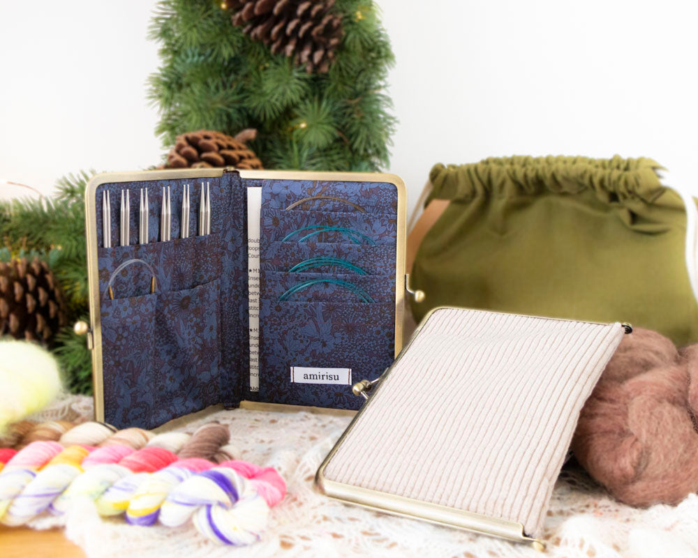 Knitter's needle case - Corduroy -