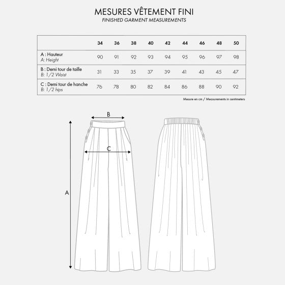 【Printed pattern】Jupe Culotte