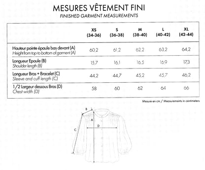 【Printed pattern】La Blouse