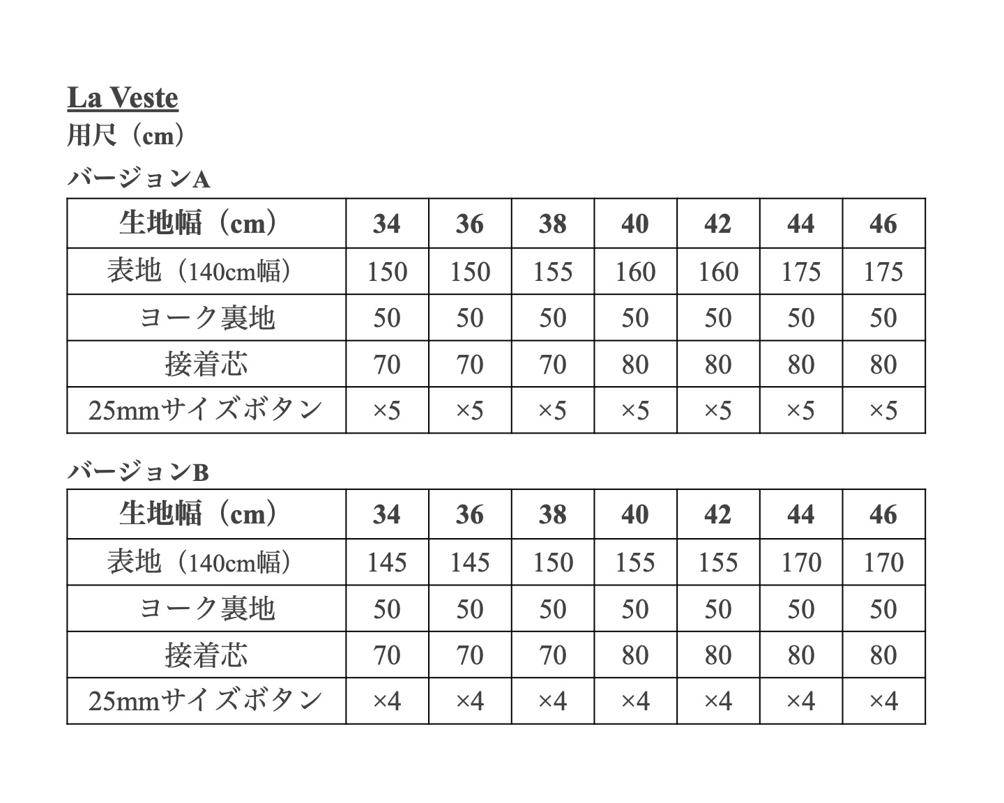 【Printed pattern】La Veste
