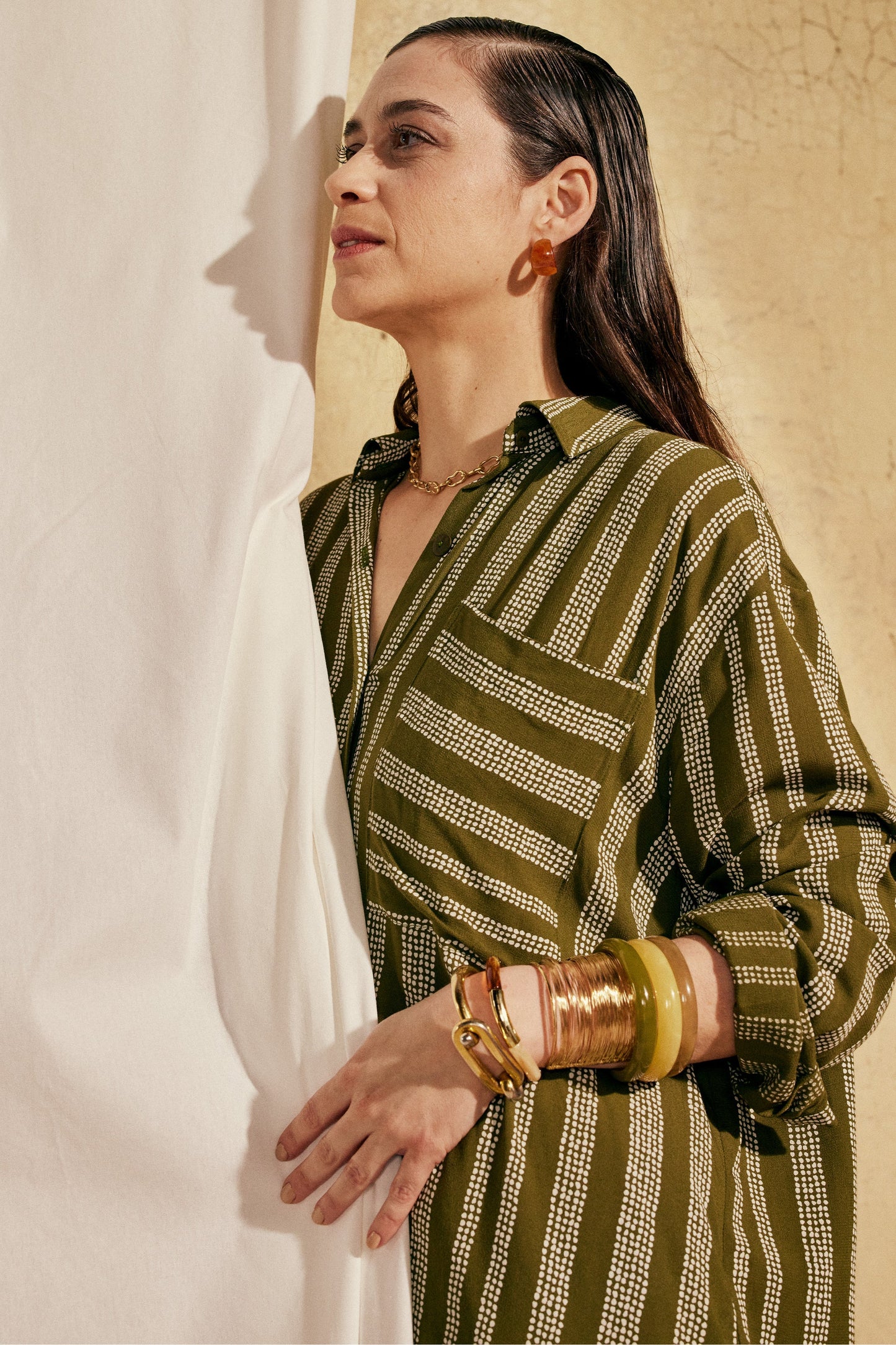 【Printed pattern】Robe Chemise