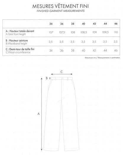 【Printed pattern】Le Pantalon