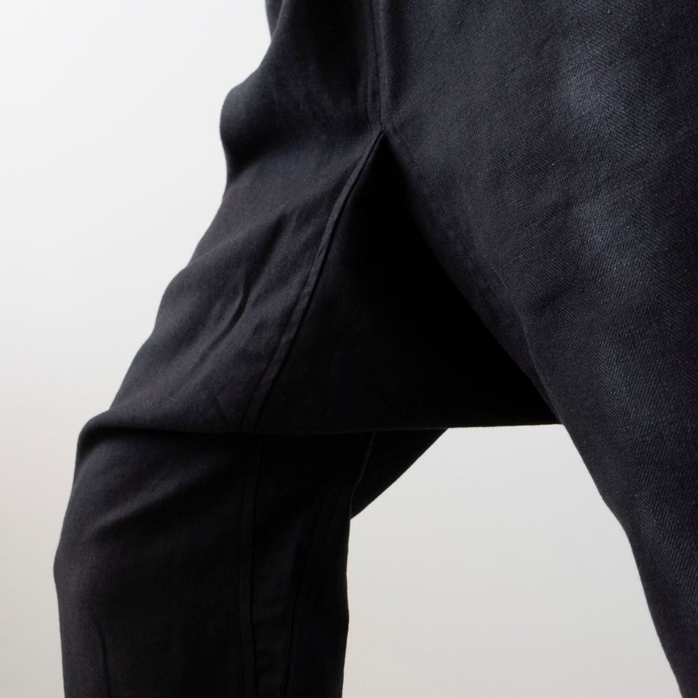 【kit】はかま - Mia コットンリネンヘリンボーン -