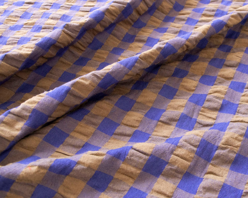 Organic Cotton Gingham Seersucker