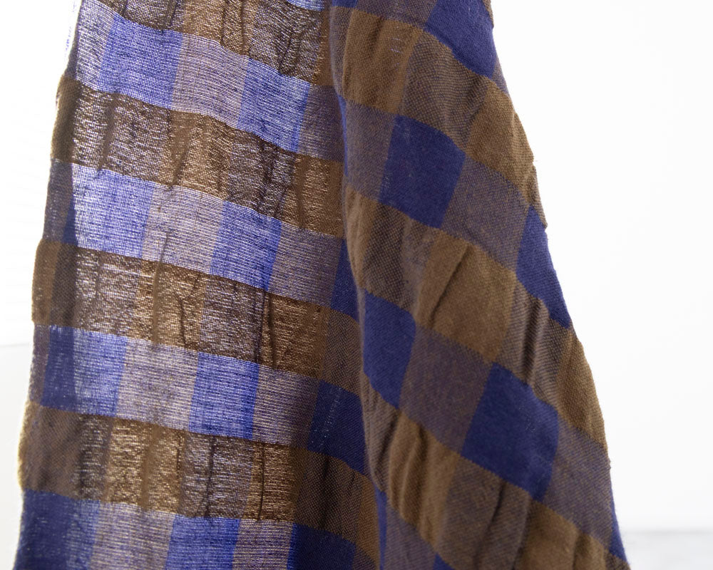 Organic Cotton Gingham Seersucker