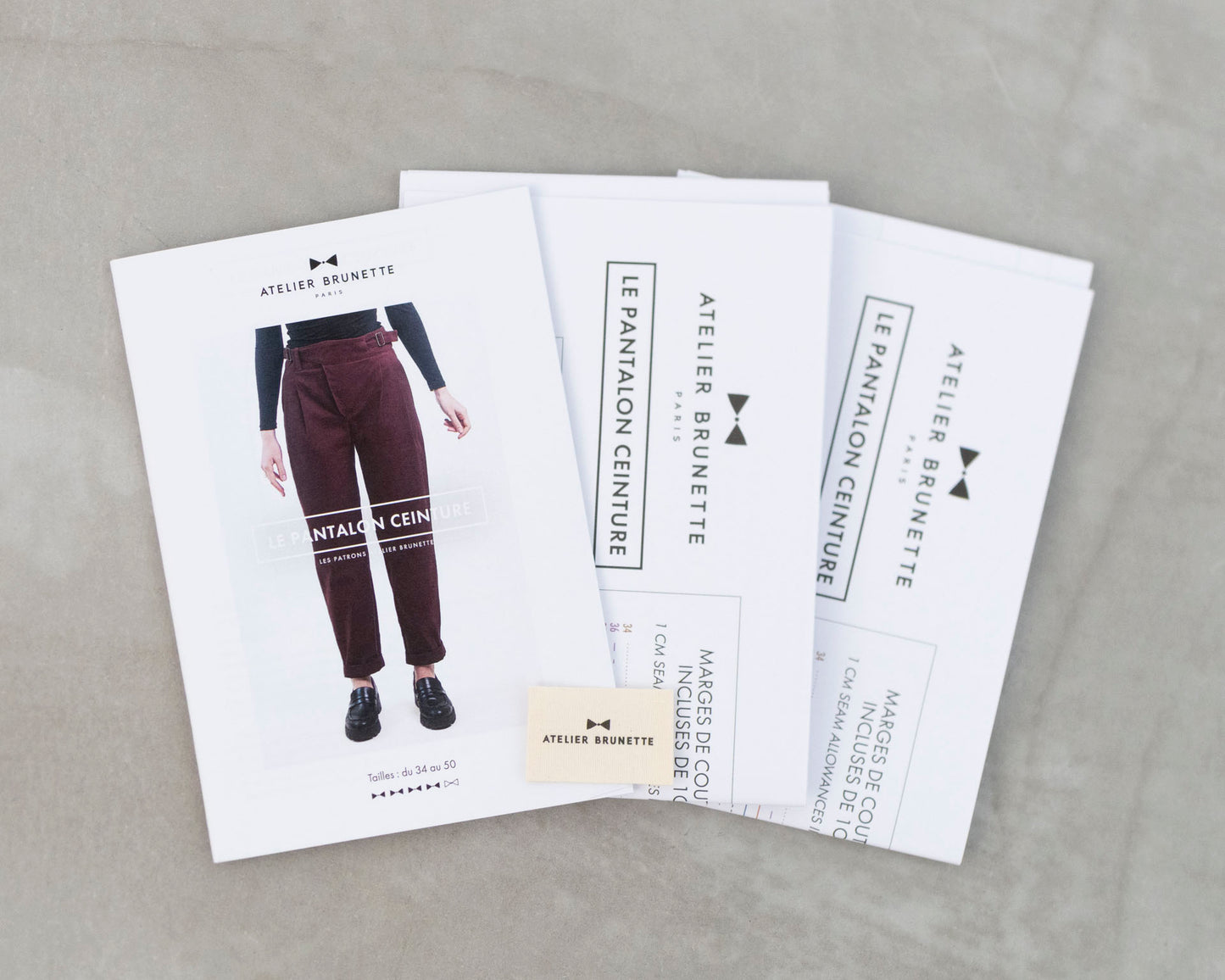 【Printed pattern】Pantalon Ceinture